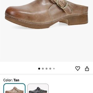 Dansko Tan Leather Mules